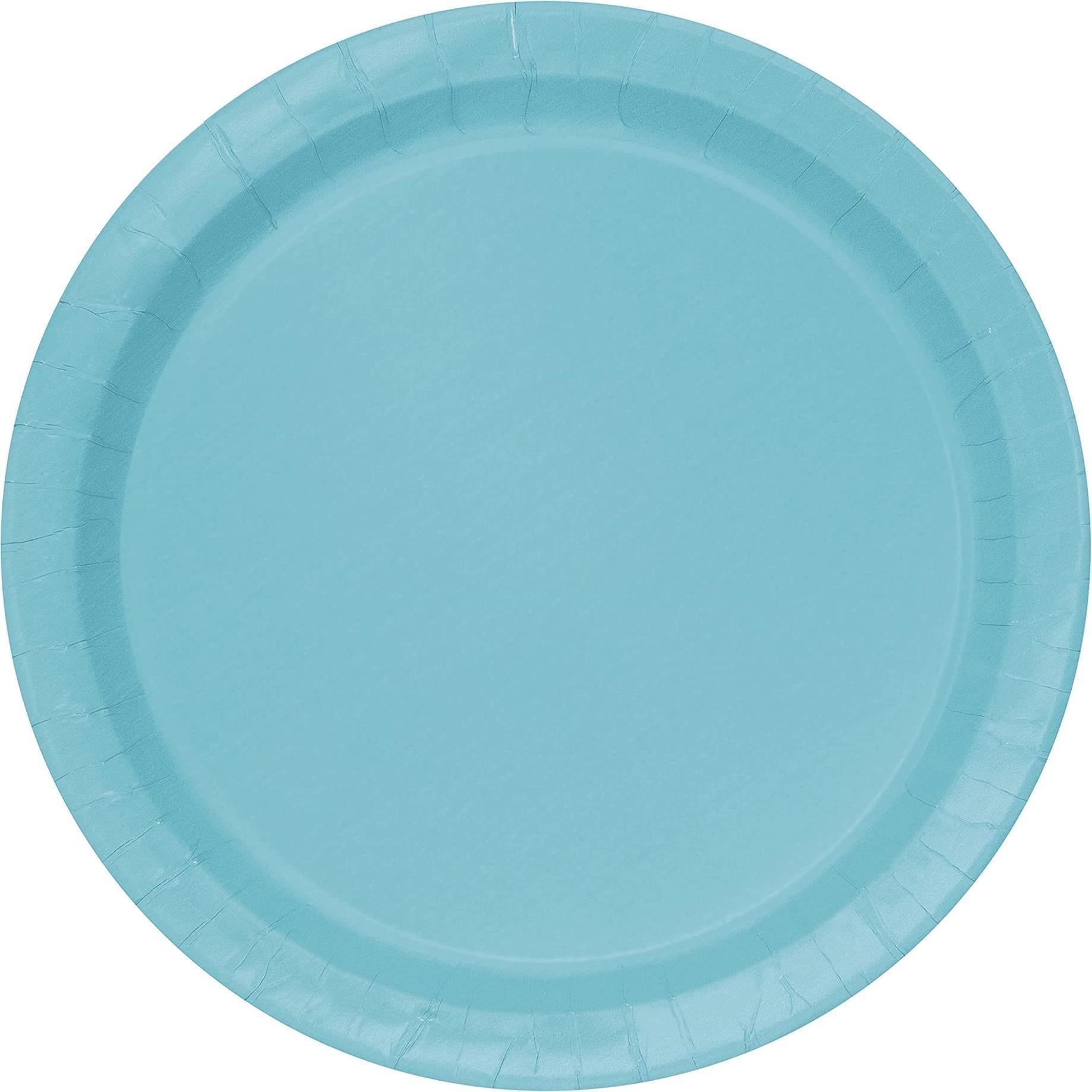 Unique Party: 16 Trrfc Teal 9 Plt Sup Qs. Piatto Carta 23 Cm Terrific Teal - Verde Acqua Sup
