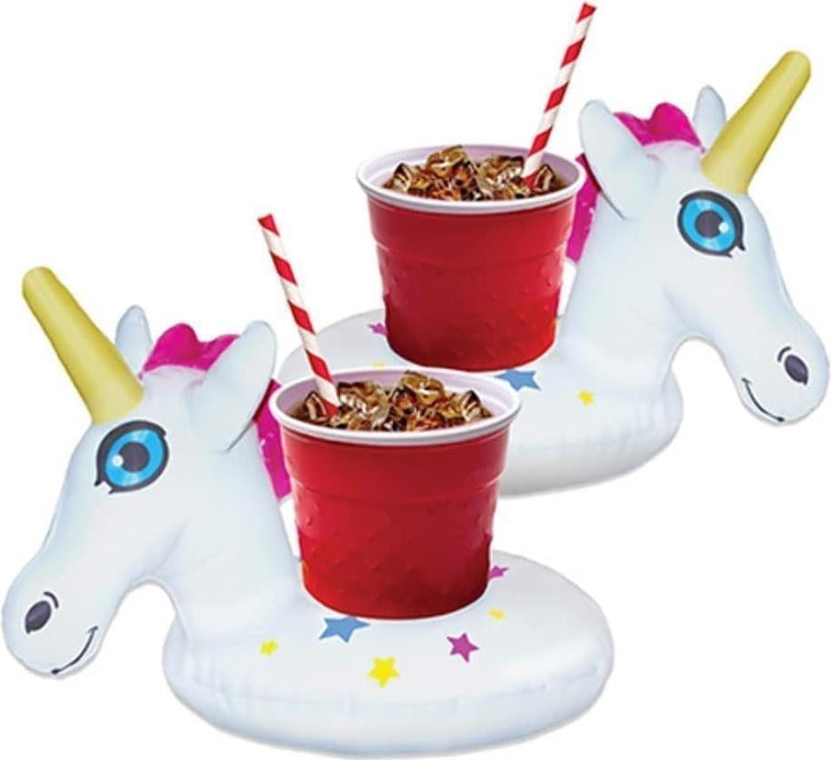 Big Mouth: Unicorn Star Pack Beverage Boat 2 Pz (Porta Bicchiere Gonfiabile)