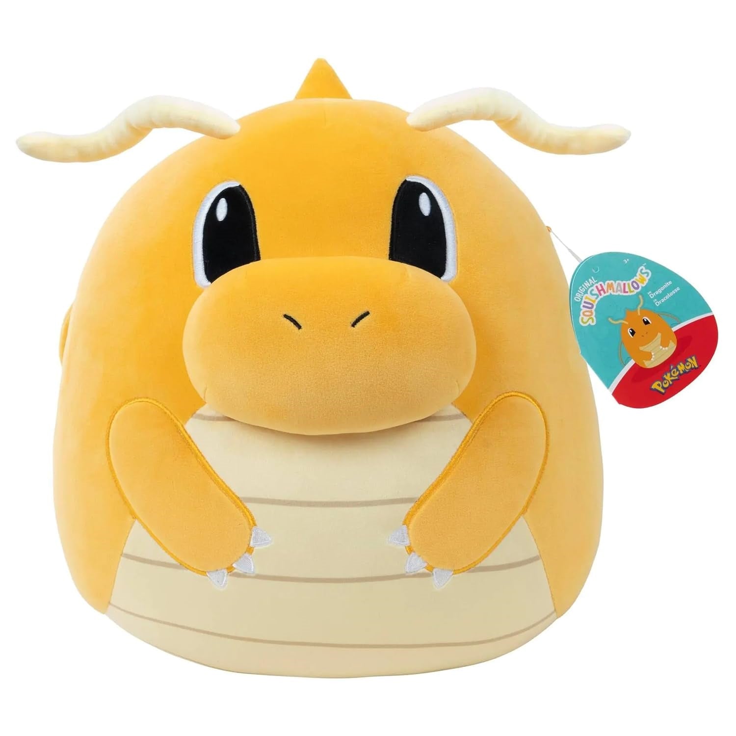 Pokemon: Squishmallows - Rei Toys - Peluche 35 Cm Dragonite