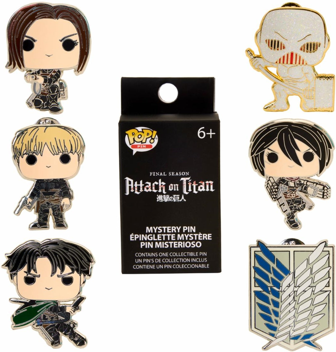 Attack On Titan: Funko Pop! - S4 Characters - 6 Pcs Blind Pin Set
