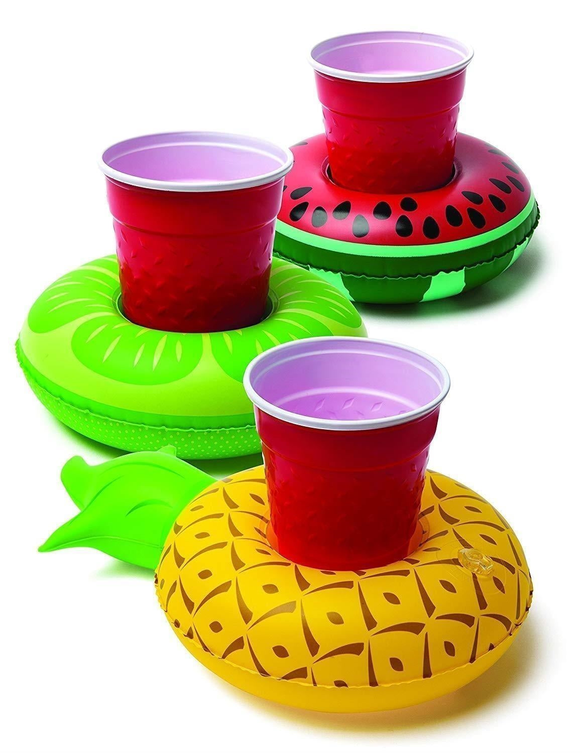 Big Mouth: Tropical Fruit Pack Beverage Boat 3 Pz (Porta Bicchiere Gonfiabile)