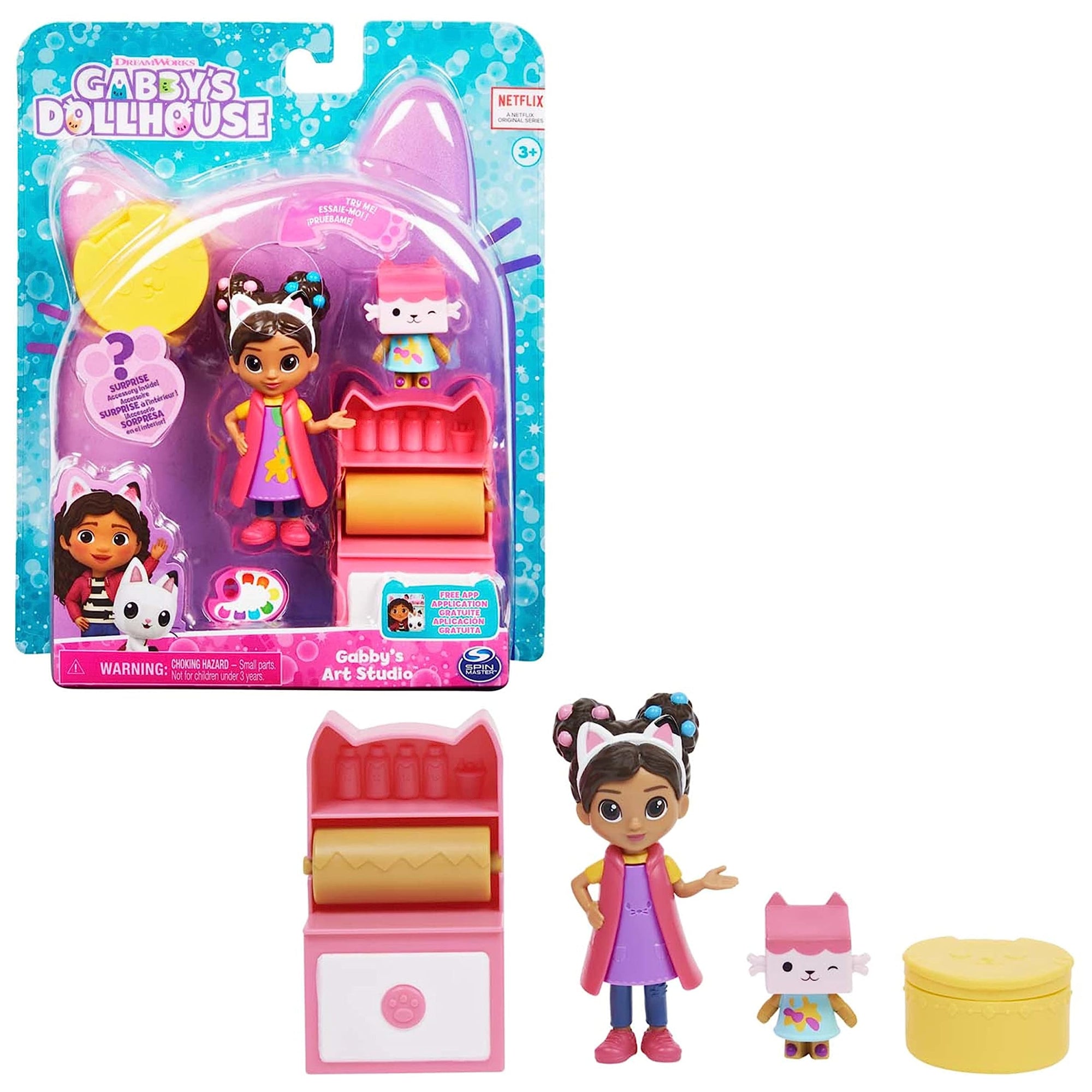 Gabby's Dollhouse: Spin Master - Pack Da 2 Personaggi E Accessori Studio D'Arte