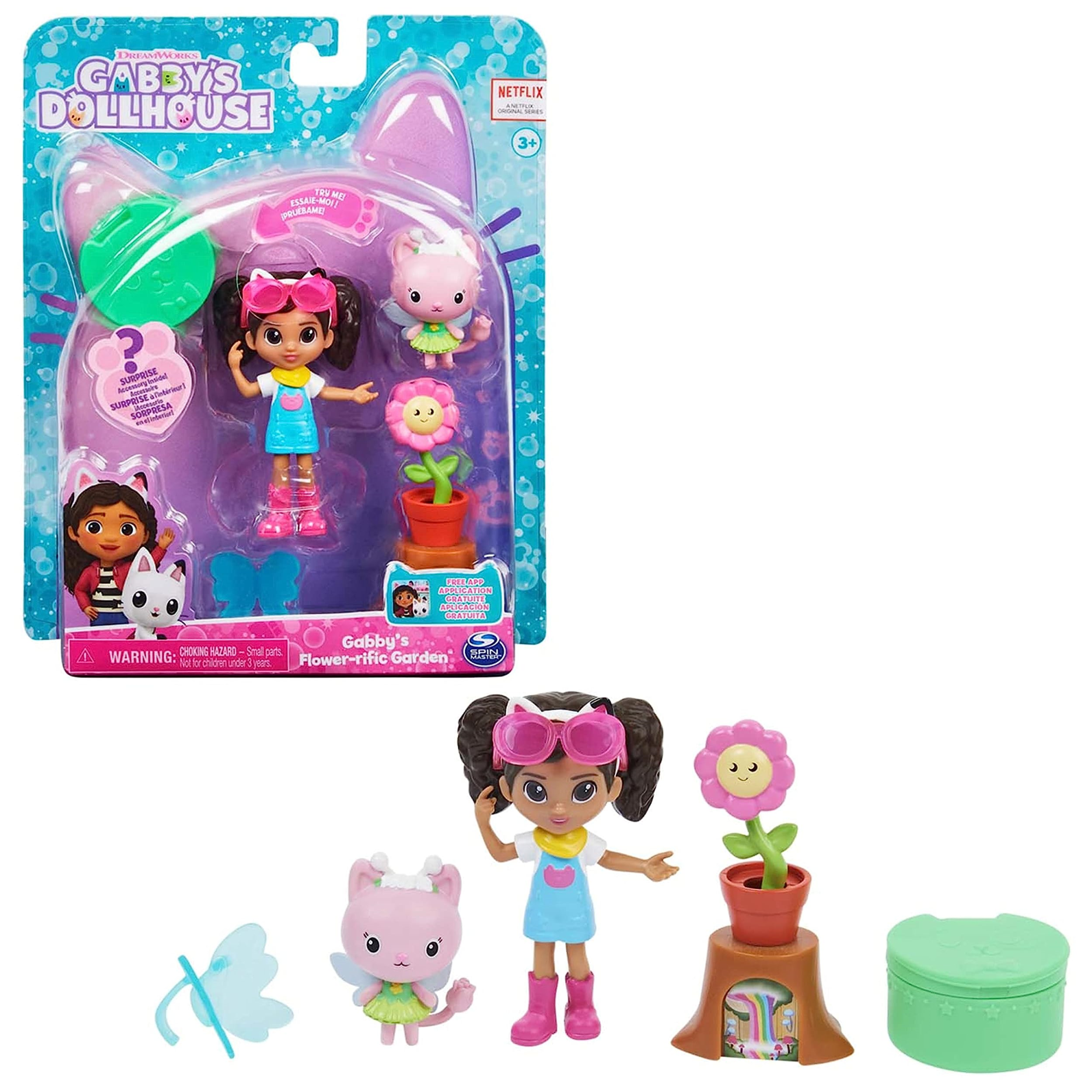 Gabbys Dollhouse: Spin Master - Pack Da 2 Personaggi E Accessori Giardino