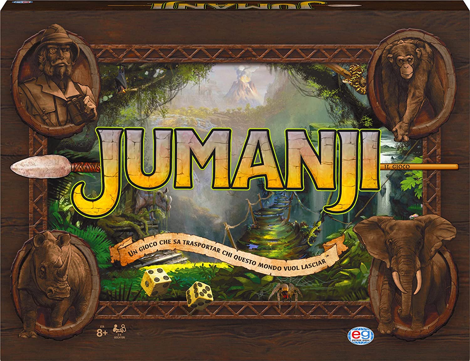 Jumanji: Editrice Giochi - Il Gioco Da Tavolo (Scatola Cartone)