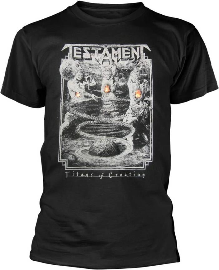 Testament: Titans Of Creation (Grey) Europe 2020 Tour (T-Shirt Unisex Tg. L)