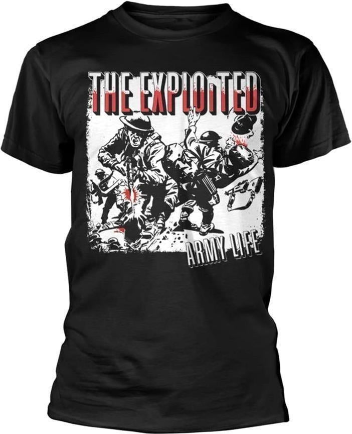 Exploited (The): Army Life (Black) (T-Shirt Unisex Tg. L)