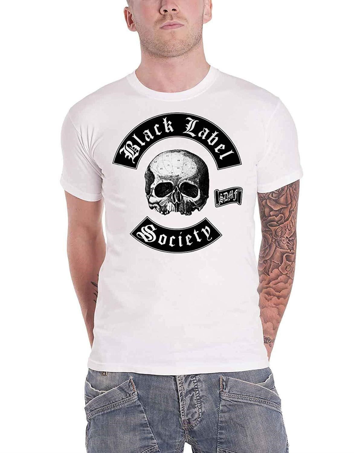 Black Label Society: Skull Logo (White) (T-Shirt Unisex Tg. M)