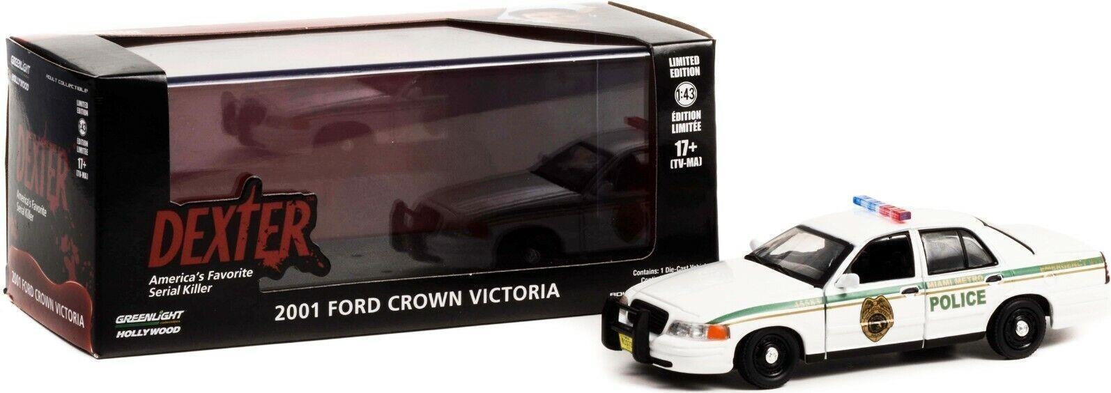 Greenlight Collectibles: 1/43 Dexter (2006-13 Tv Series) 2001 Ford Crown Victoria Pol