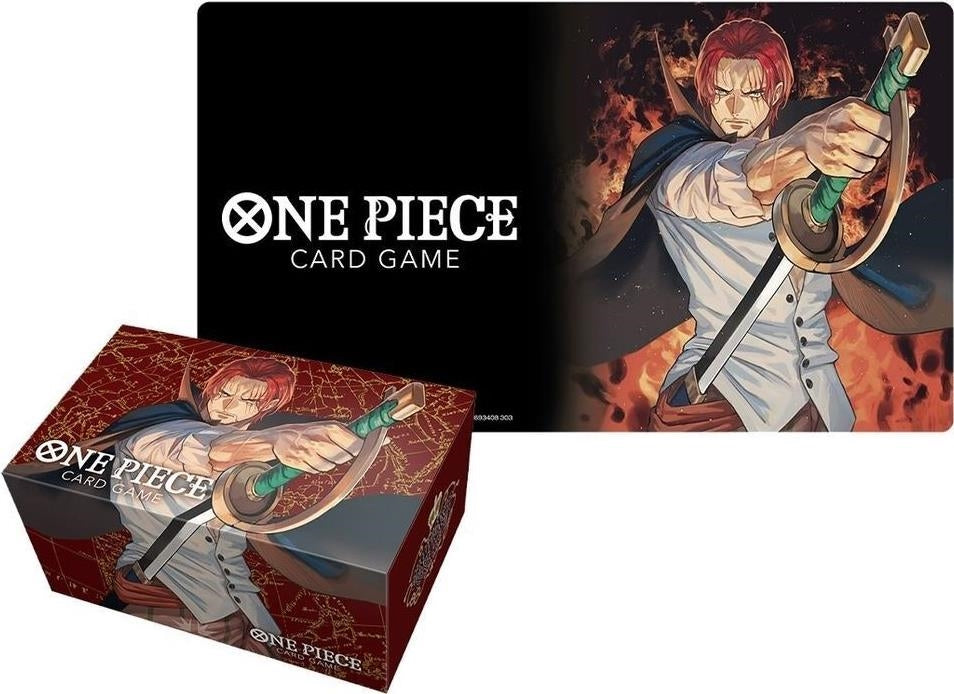 One Piece: Bandai - Card Game Playmat And Storage Box Set - Shanks