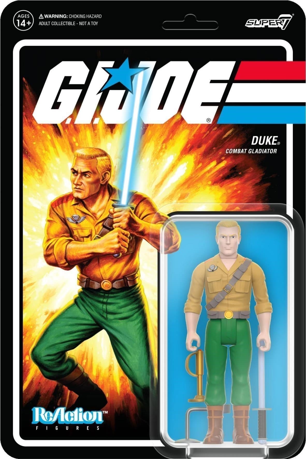G.I. Joe: Super7 - Reaction Figure Wave 5 - Duke (Combat Gladiator)
