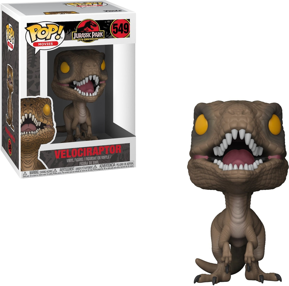 Jurassic Park: Funko Pop! Movies - Velociraptor (Vinyl Figure 549)