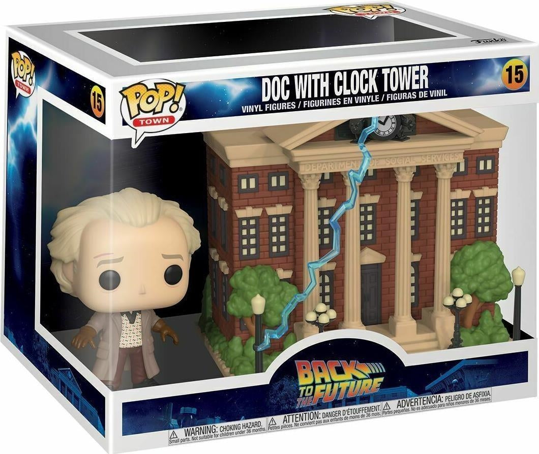 Back To The Future: Funko Pop! Town - Doc With Clock Tower (Vinyl Figure 15)