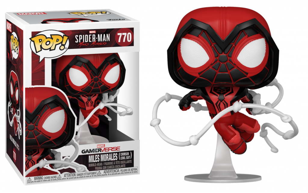Marvel: Funko Pop! - Spider-Man Miles Morales Gamerverse - Miles Morales (Crimson Cowl Suit) (Vinyl Figure 770)