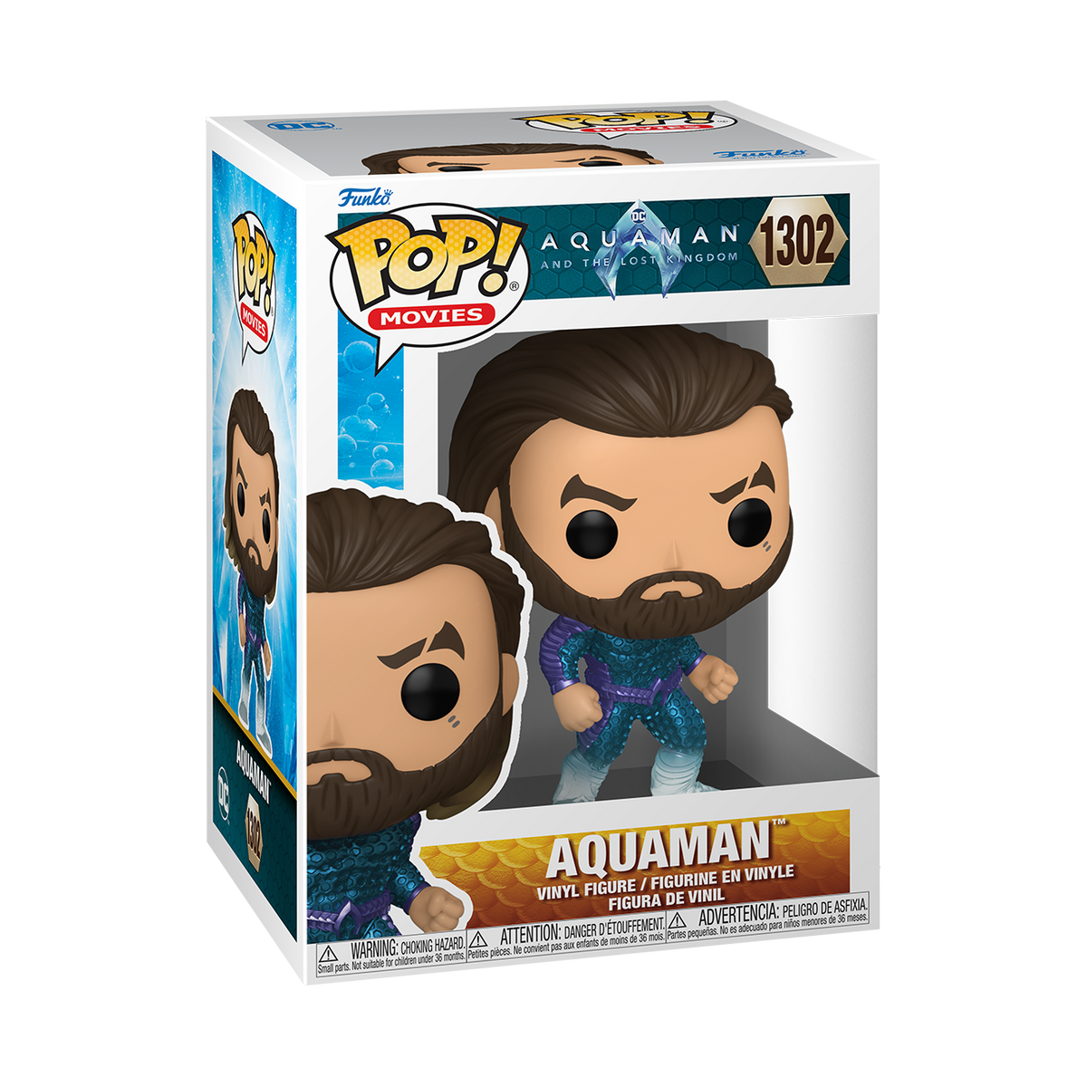 Dc Comics: Funko Pop! Movies - Aquaman And The Lost Kingdom - Aquaman (Vinyl Figure 1302)