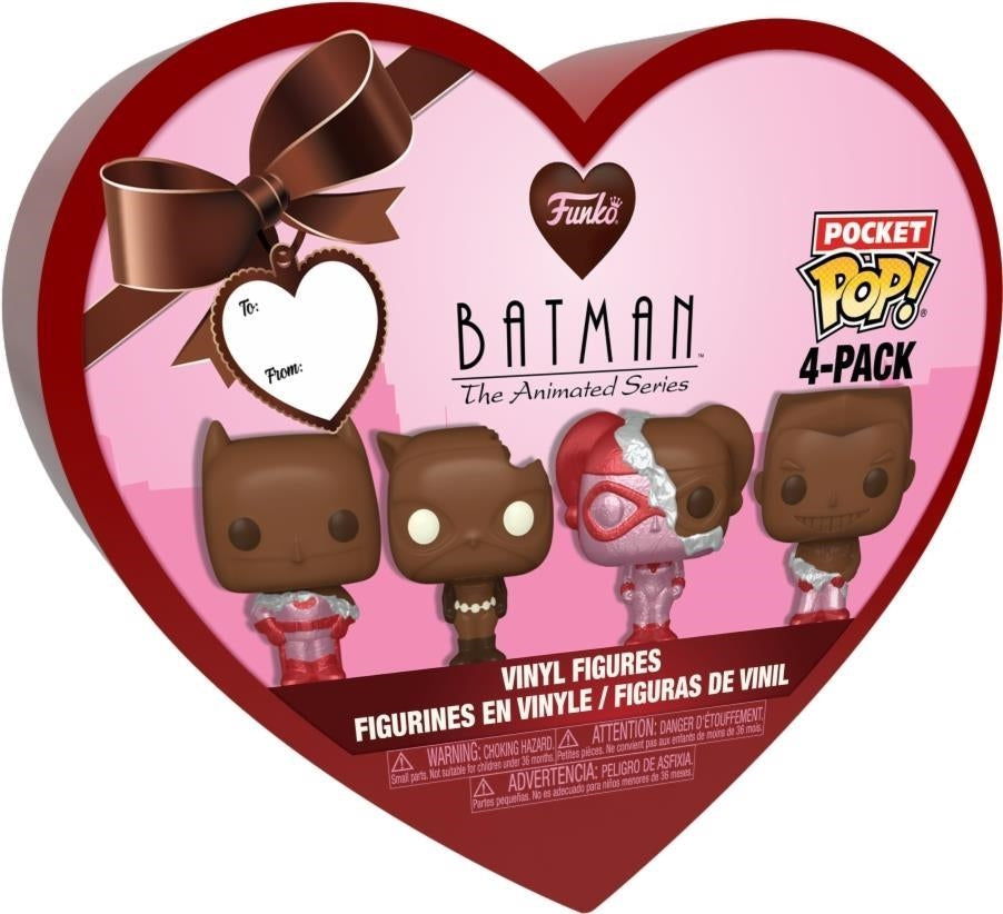 Dc Comics: Funko Pocket Pop! Valentines Box - Batman 4 Pack