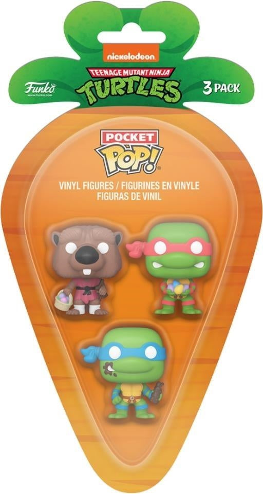 Teenage Mutant Ninja Turtles: Funko Carrot Pocket Pop - Leonardo / Raffaello / Splinter