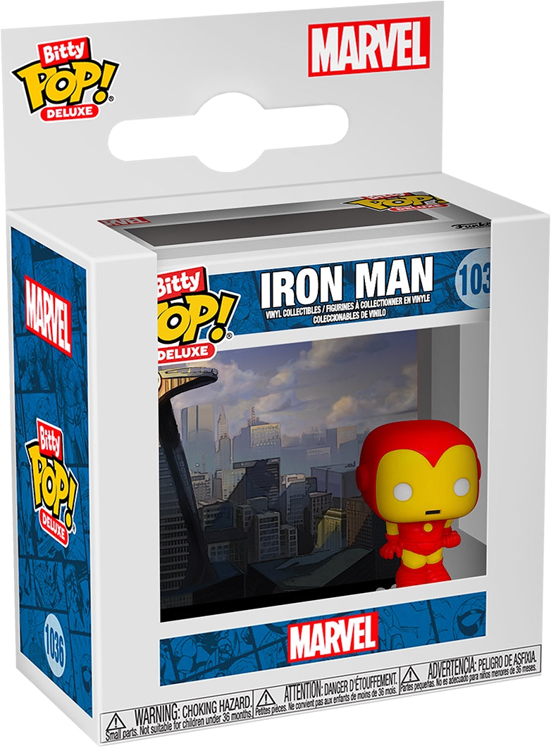 Marvel: Funko BittyPOPDeluxe - Iron Man - Avenger Tower (Vinyl Figure 103)