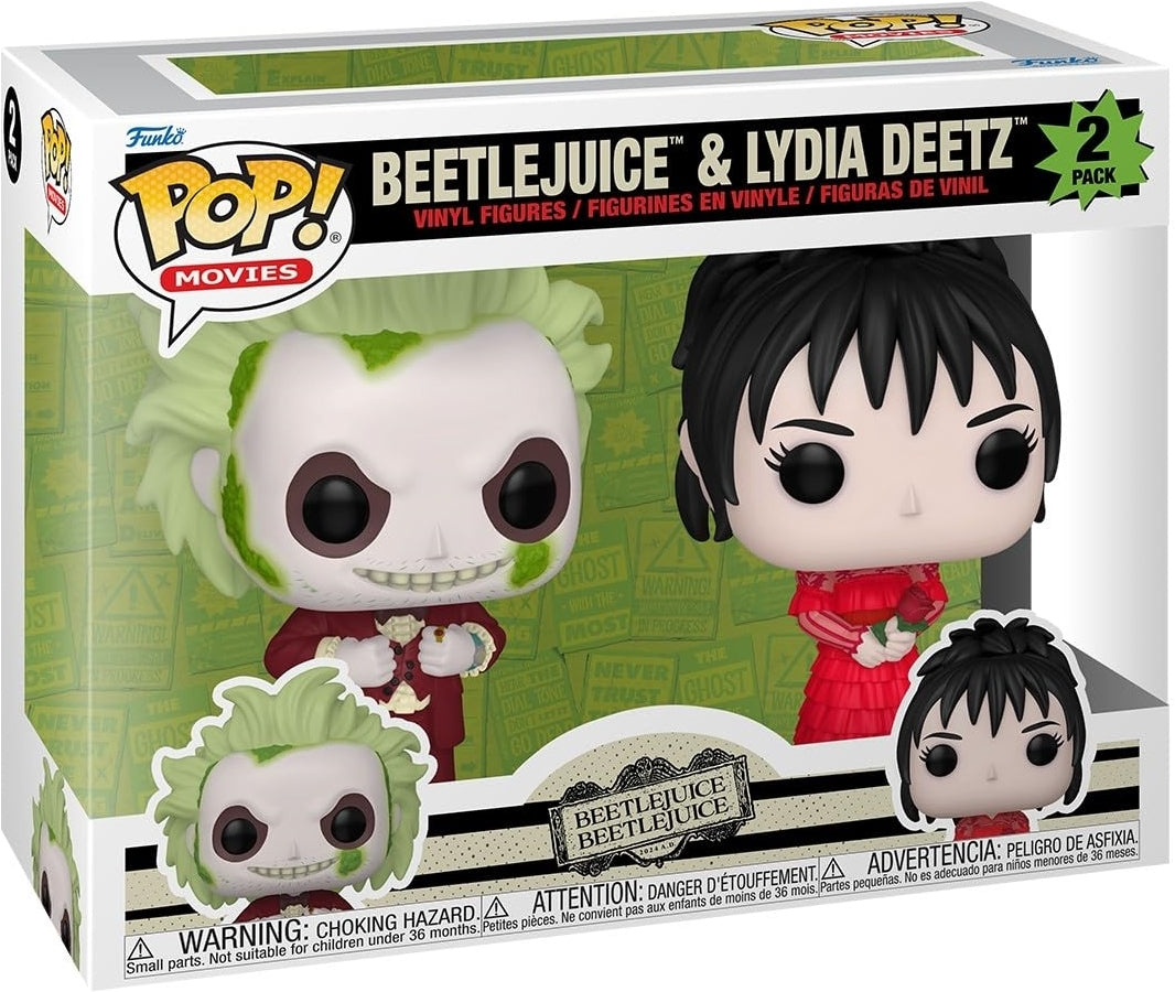 Beetlejuice 2: Funko Pop! Movies - Beetlejuice & Lydia Deetz 2-Pack