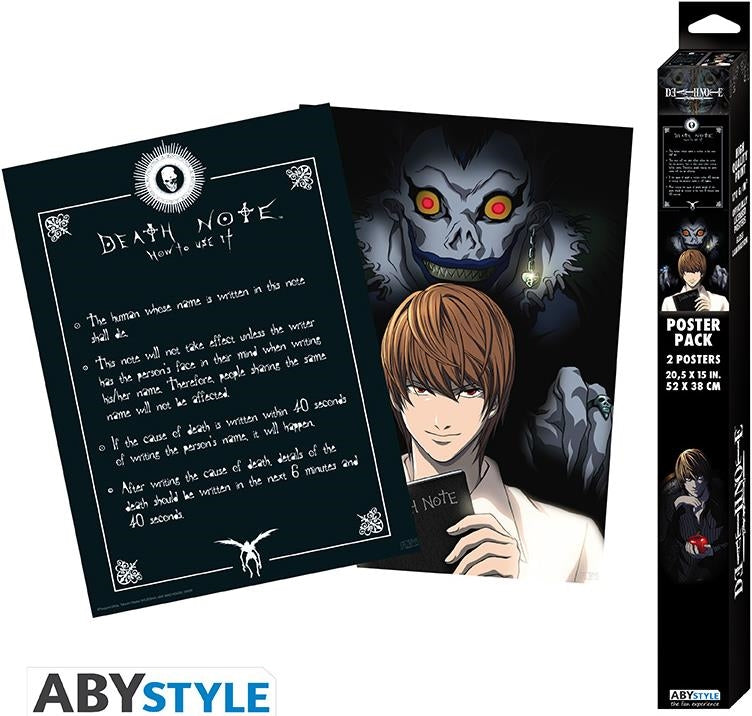 Death Note: ABYstyle - Light & Death Note (Set 2 Chibi Posters 52X38)
