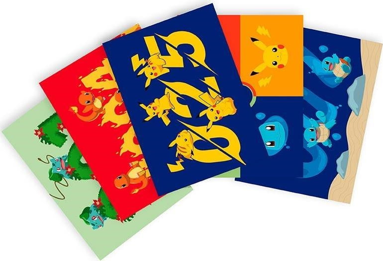 Pokemon: ABYstyle - Gen 1 Starters (Set 5 Postcards 14,8X10,5)