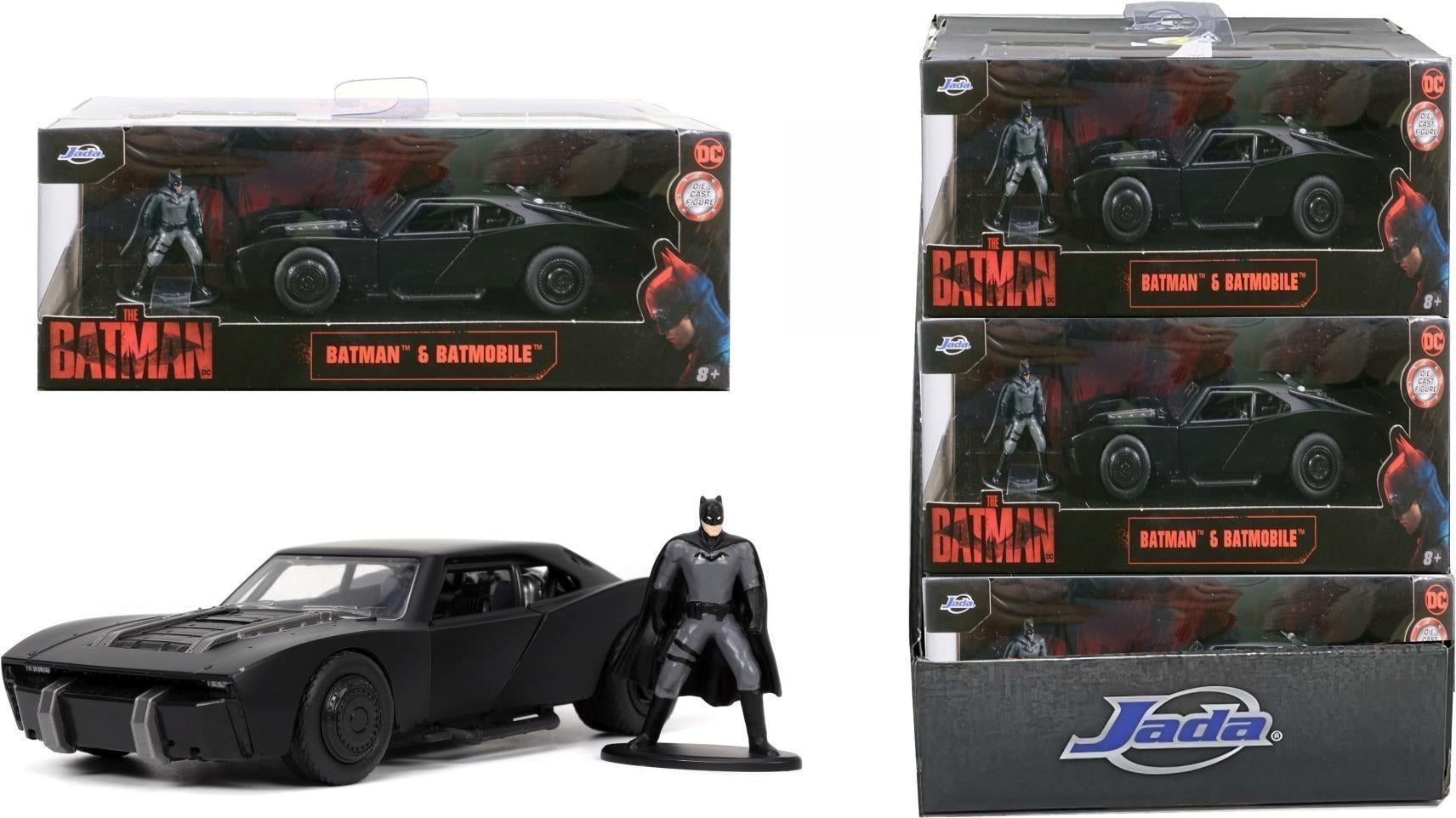 Dc Comics: Jada Toys - Batman Batmobile 2022 In Scala 1:32 Con Personaggio