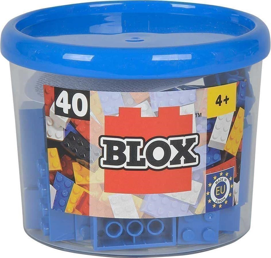 Blox: Simba Toys - Mattoncini Piccoli 4x2 - Barattolo 40 Pz - Colore Blu