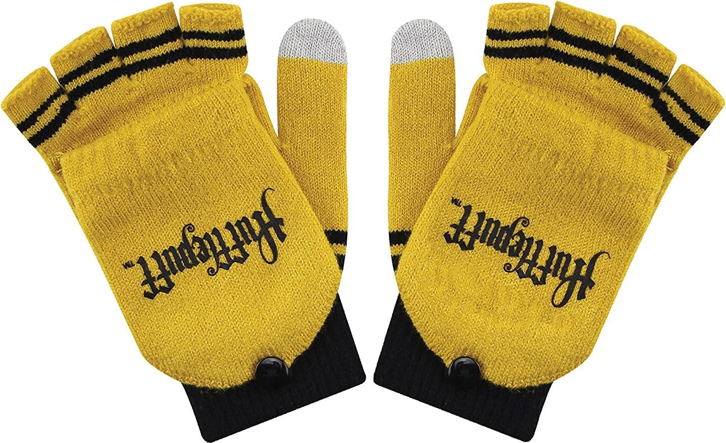 Harry Potter: Hufflepuff (Fingerless Gloves / Guanti Rimovibili)