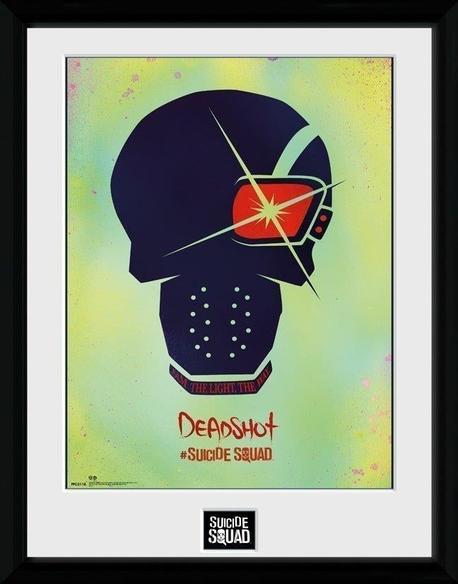 Dc Comics: Suicide Squad - Deadshot Skull (Stampa In Cornice 30x40 Cm)