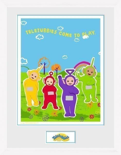 Teletubbies: Come To Play (White) (Stampa In Cornice 30x40cm)