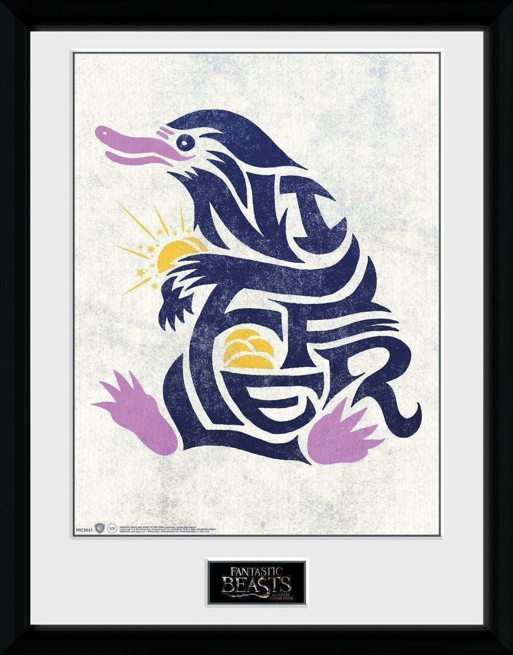 Fantastic Beasts: Niffler Graphic Symbol (Stampa In Cornice 30x40cm)