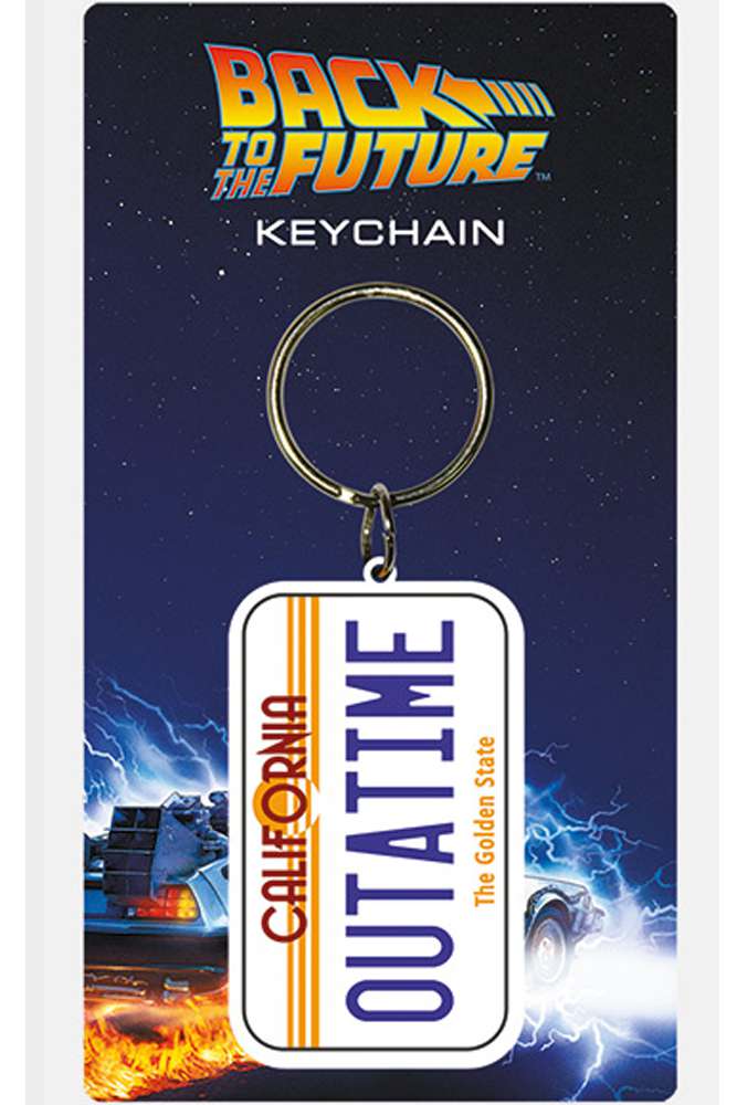 Back To The Future: Pyramid - License Plate (Rubber Keychain / Portachiavi Gomma)