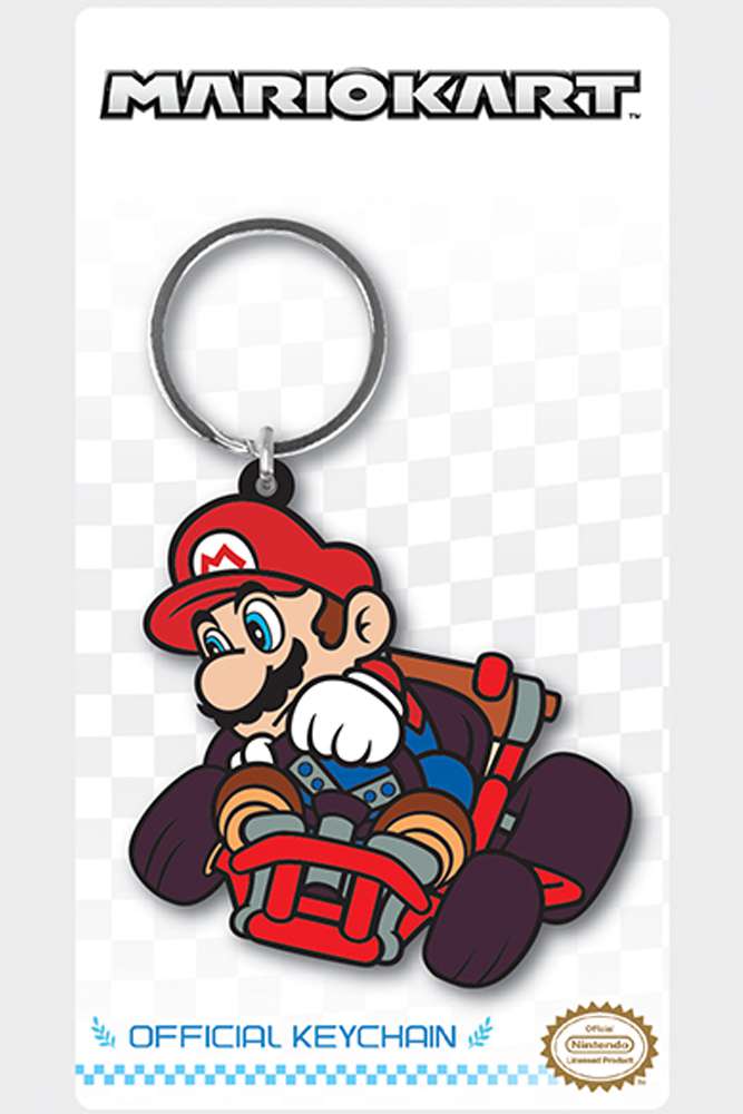 Nintendo: Pyramid - Super Mario - Mario Drift (Rubber Keychain / Portachiavi Gomma)