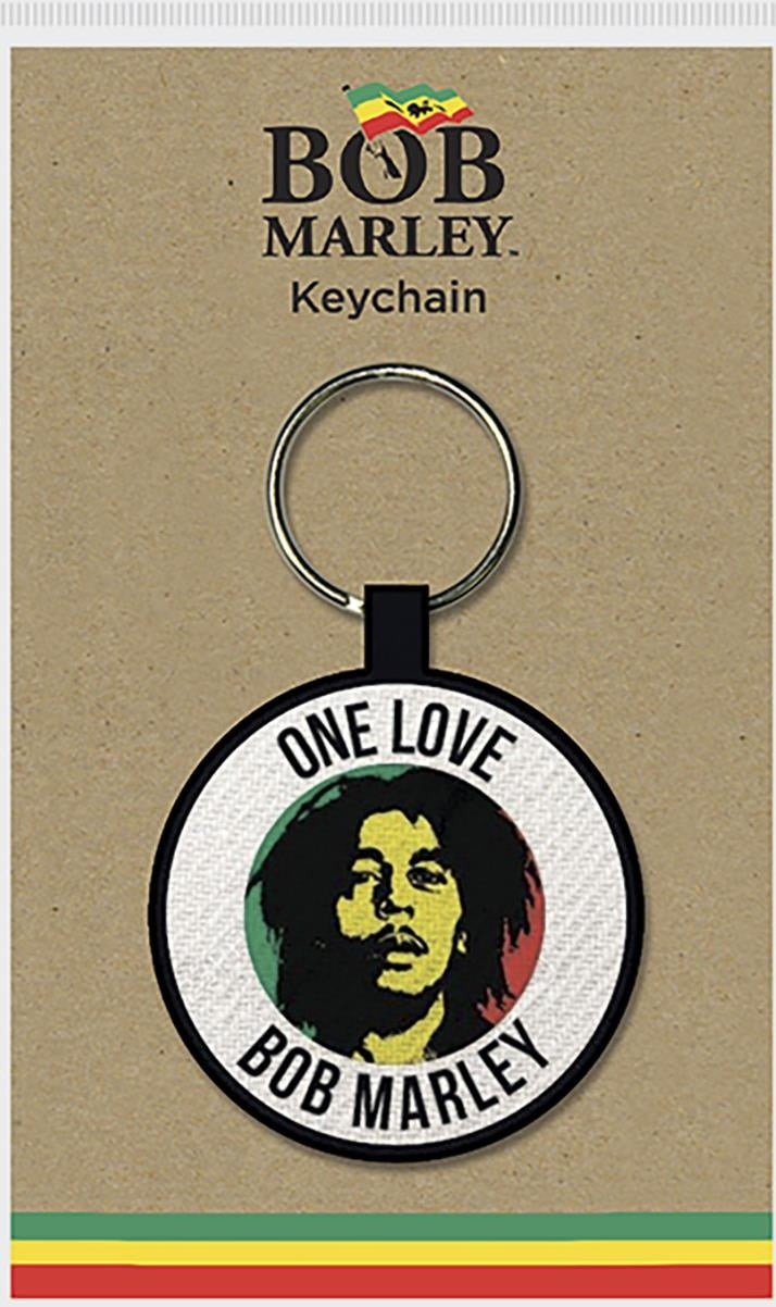 Bob Marley: Pyramid - One Love (Woven Keychain / Portachiavi)