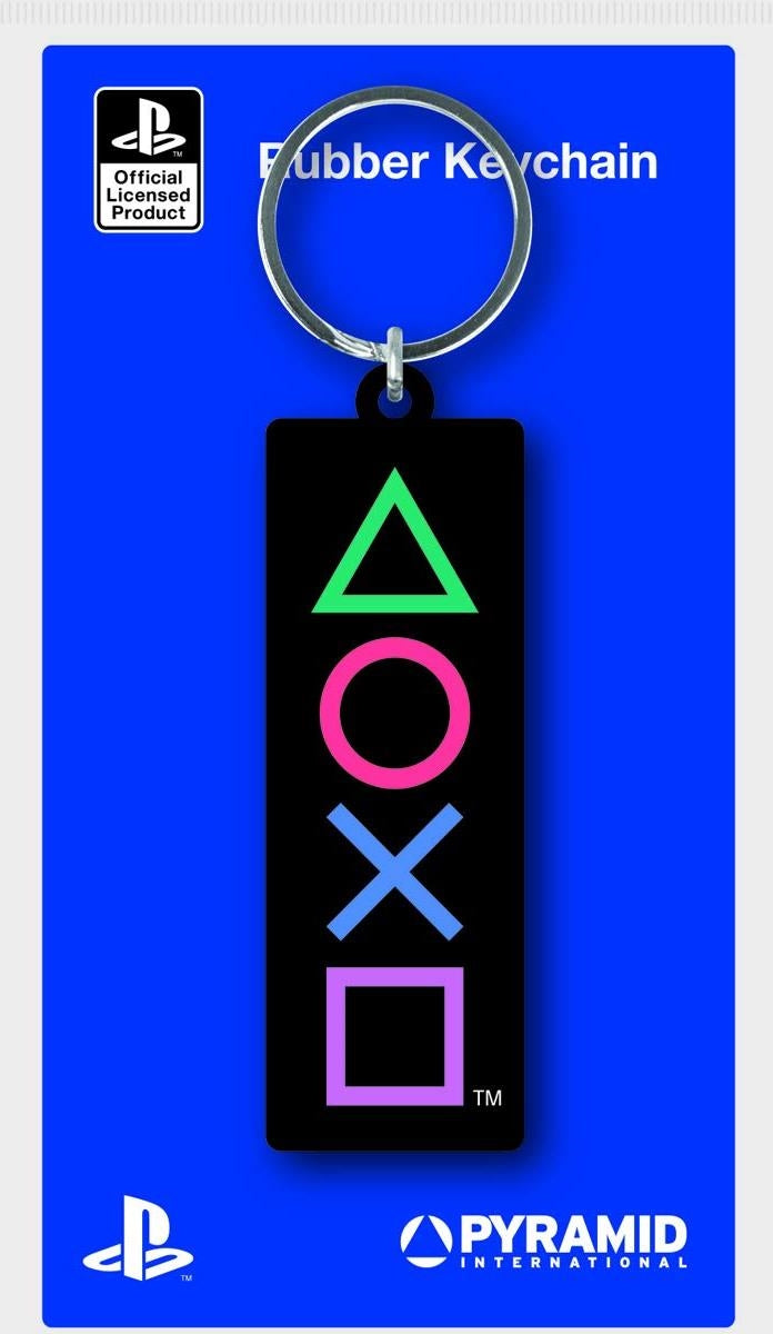 Playstation: Pyramid - Shapes (Rubber Keychain / Portachiavi Gomma)