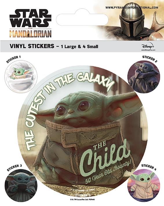 Star Wars: Pyramid - The Mandalorian - The Child (Vinyl Stickers Pack)