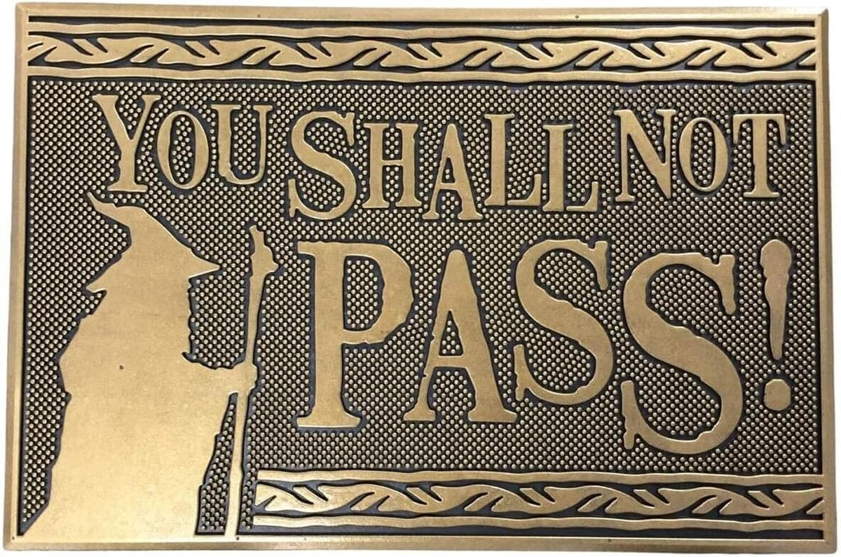 Lord Of The Rings (The): Pyramid - You Shall Not Pass (Rubber Mat / Zerbino Gomma)