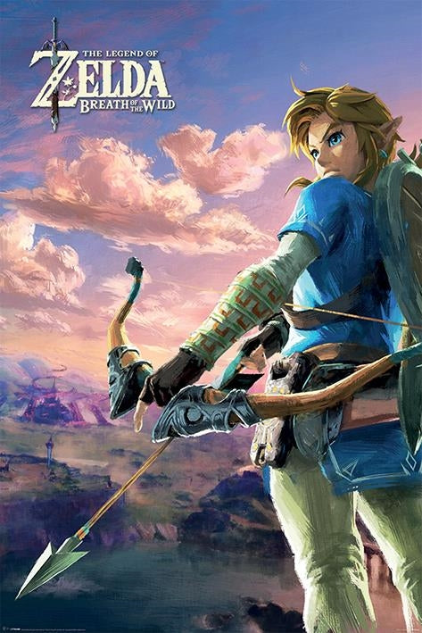 Nintendo: Pyramid - The Legend Of Zelda - Breath Of The Wild - Hyrule Scene Landscape (Poster Maxi 61X91,5 Cm)