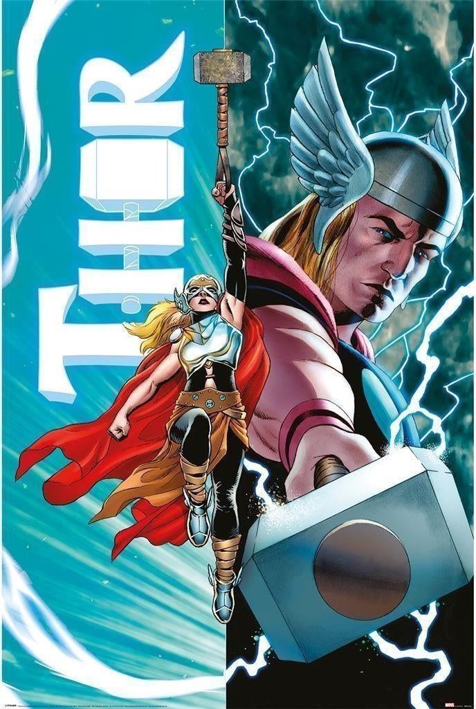 Marvel: Pyramid - Thor & Female Thor (Poster Maxi 61X91,5 Cm)