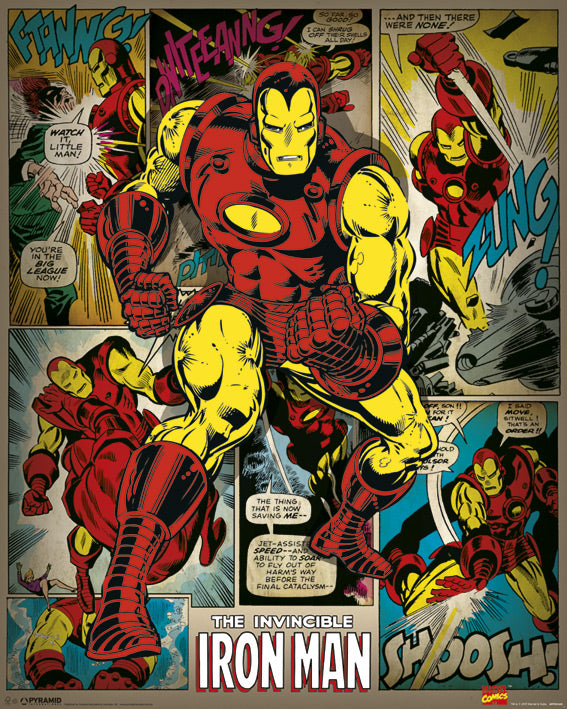 Marvel: Pyramid - Iron Man Retro (Poster Mini 40x50 Cm)