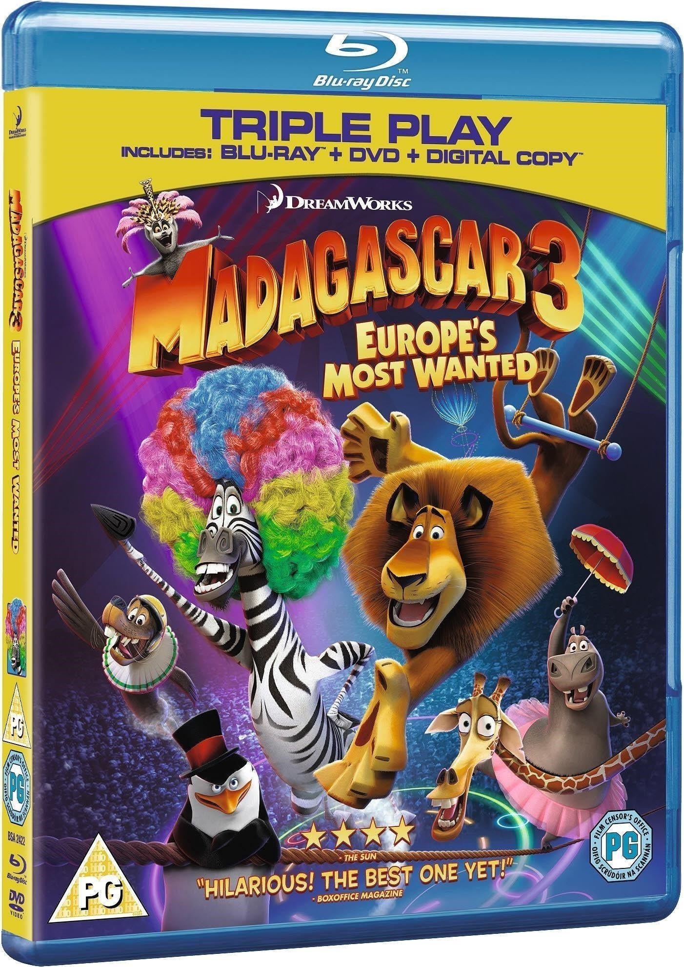 Madagascar 3 - Ricercati In Europa (Blu Ray 3D)
