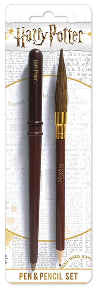Harry Potter: Pyramid - Wand & Broom (Pen & Pencil Set / Set Penna & Astuccio)