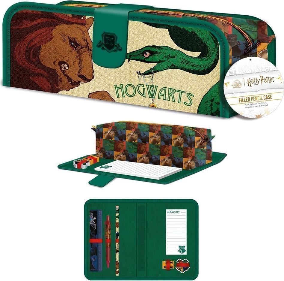 Harry Potter: Pyramid - Intricate Houses (Filled Pencil Case / Astuccio Portamatite Completo)