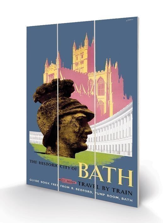 Pyramid: Bath (The Royal Crescent By Lander) Micro Wood (Stampa Su Legno)