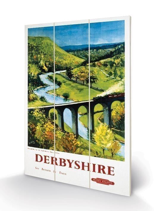 Pyramid: Derbyshire (Peak District By Peter Collins) Micro Wood (Stampa Su Legno)