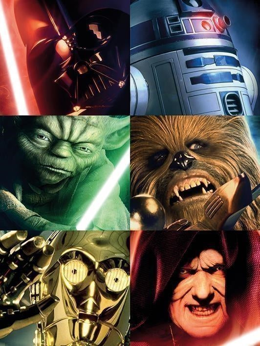 Star Wars: Pyramid - Squares -Canvas Print 30X40cm- (Stampa Su Tela)