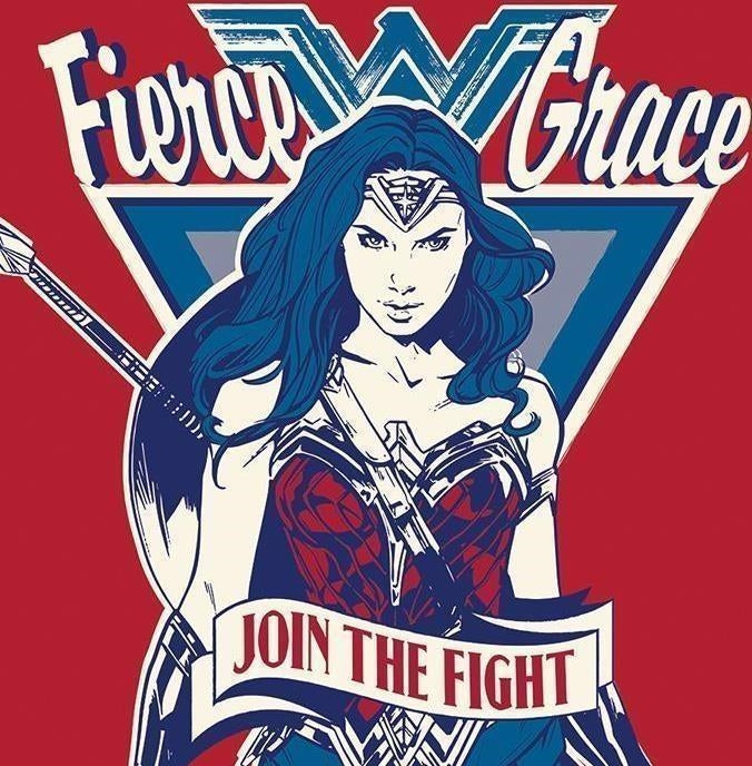 Dc Comics: Pyramid - Wonder Woman (Join The Fight) -Canvas Print 40X40cm- (Stampa Su Tela)