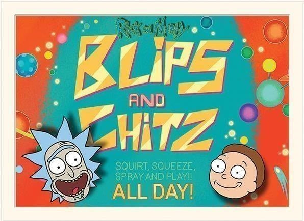 Rick And Morty: Pyramid - Blips And Chitz (Stampa 30X40 Cm)