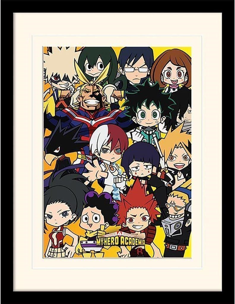 My Hero Academia: Pyramid - Chibi Characters (Stampa In Cornice Bordata Vetro 30X40Cm)