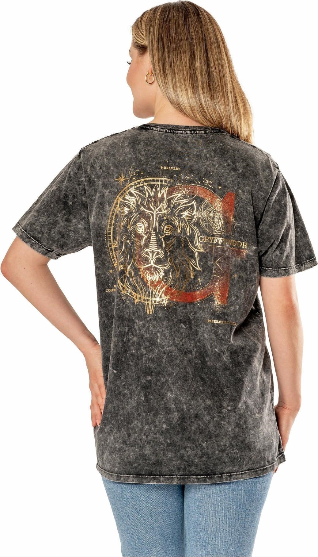 Harry Potter: Gryffindor Acid Wash (T-Shirt Unisex Tg. S)