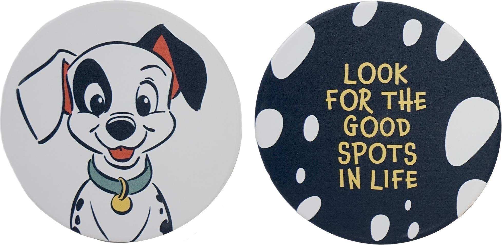 Disney: Half Moon Bay - 101 Dalmatians (Coasters Set Of 2 Ceramic Boxed / Set 2 Sottobicchieri Ceramica)